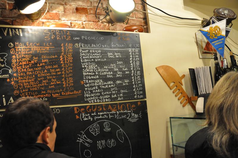 lavagna, Osteria alla ciurma wine Bar, bacari, Venezia