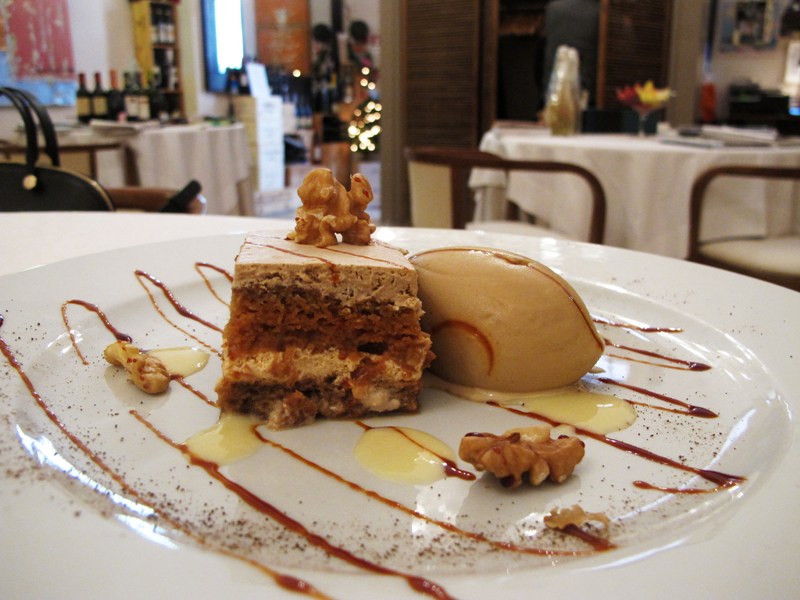 torta di noci, Bacco, chef Angela Campana, Bari 
