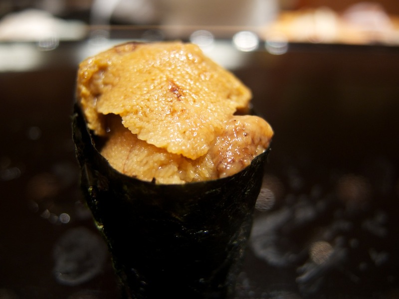 riccio di mare, Sushi Kyubey, chef Yosuke Imada, Tokyo