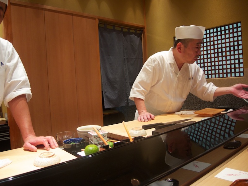 chef, Sushi Kyubey, chef Yosuke Imada, Tokyo