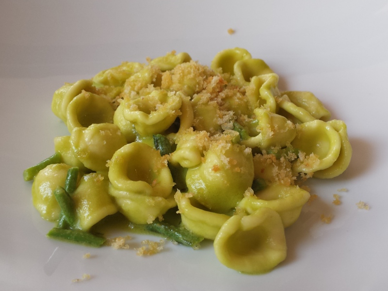 orecchiette con asparagi, Osteria degli Ulivi, Chef Barnabei, Montorio al Vomano, Abruzzo