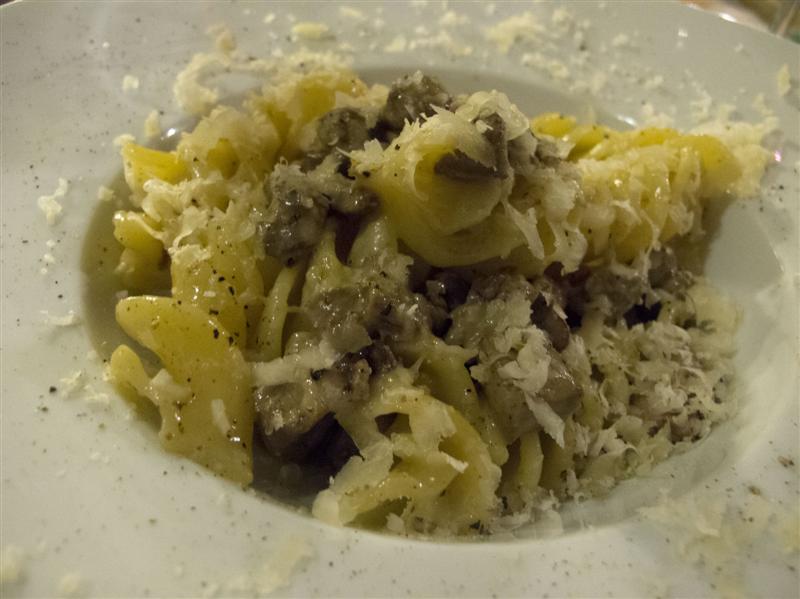 Eliconi cacio e pepe, Trattoria Barsotti, Chef Lorenzo Barsotti, Marzabotto