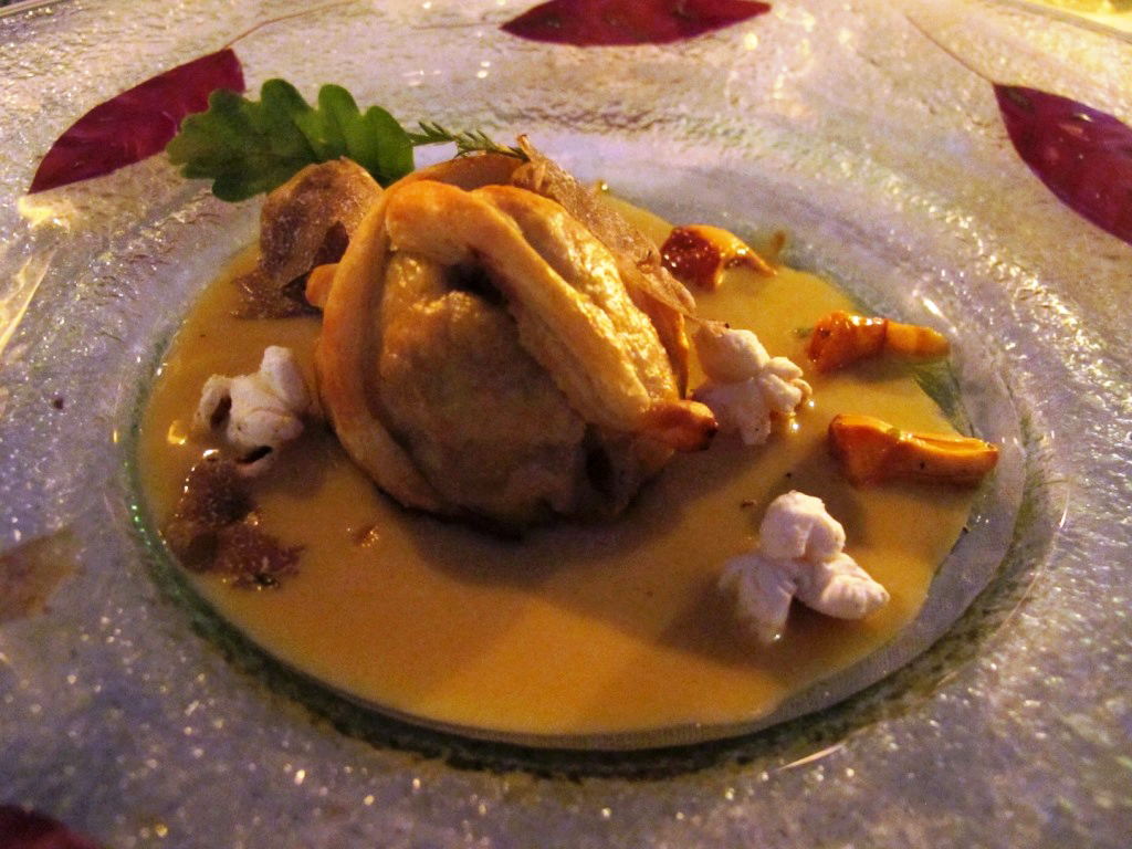 Tartufo in crosta, Bastide de Capelongue, Chef Loubet, Bonnieux, Provenza