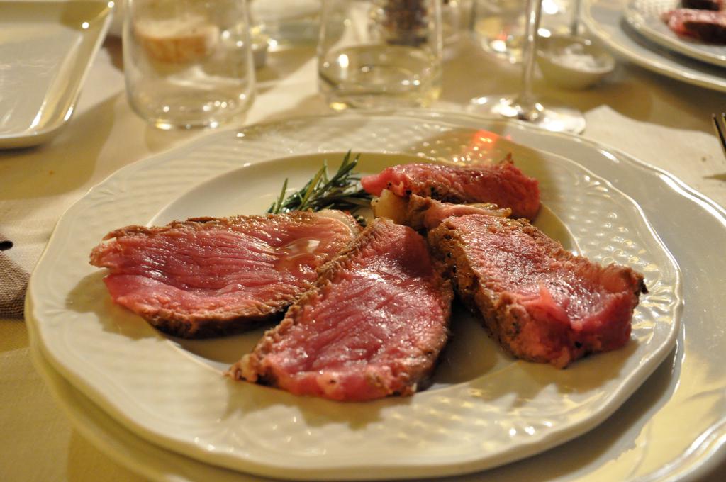Tagliata di costata di Limousine, Chef Alessandro Cianti, Firenzuola, Firenze