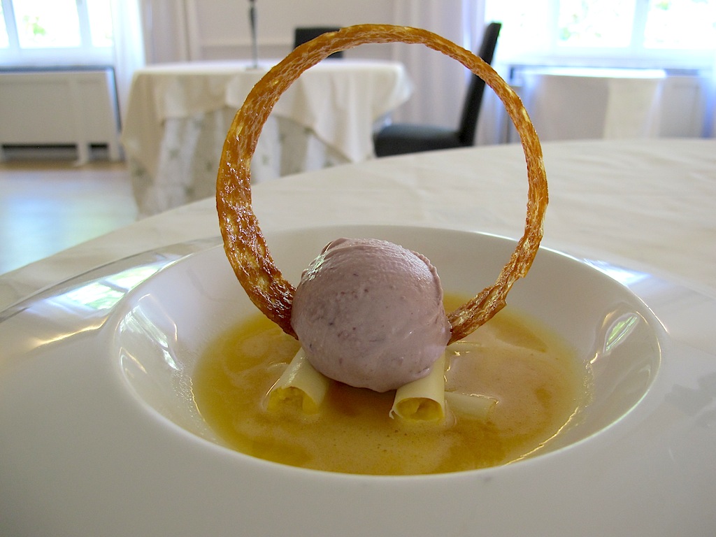 zuppa di agrumi con gelato, La Trota, Chef Sandro e Maurizio Serva, Rivodutri, Rieti