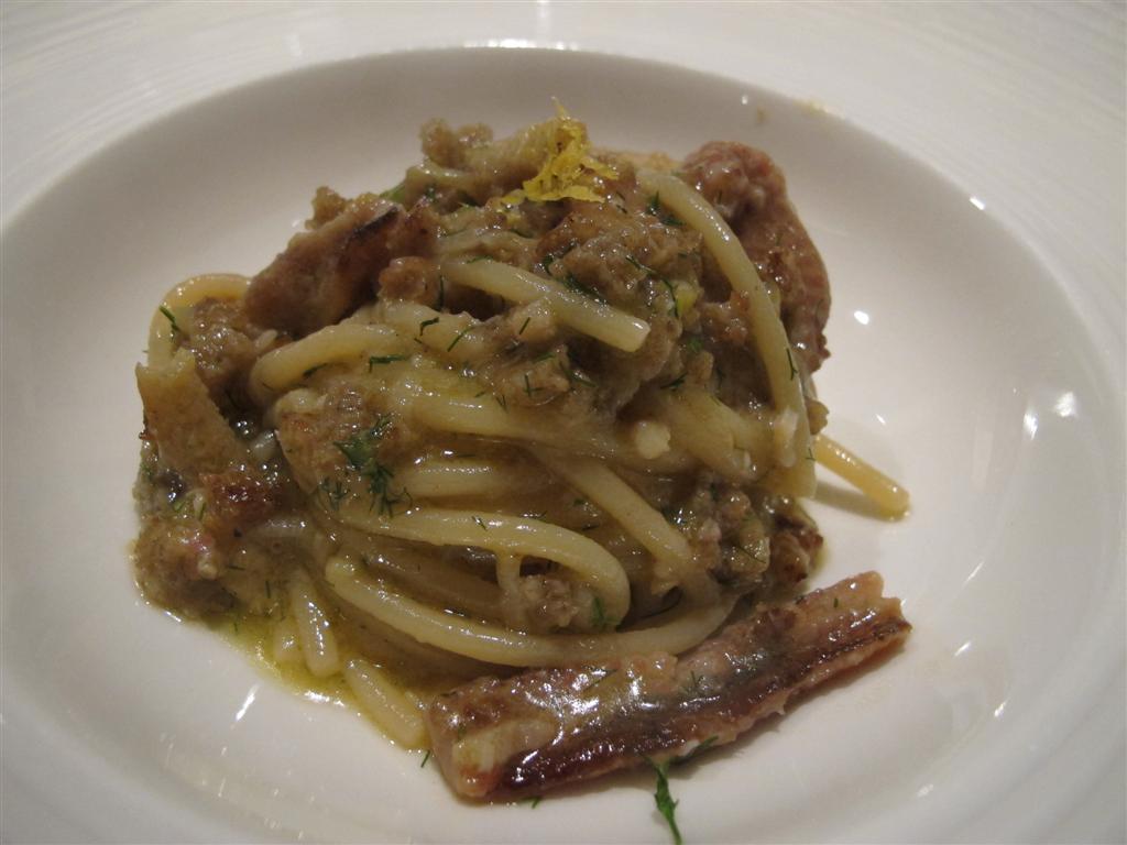 spaghetto all'anguilla, Devero, Chef Enrico Bartolini, Cavenago di Brianza