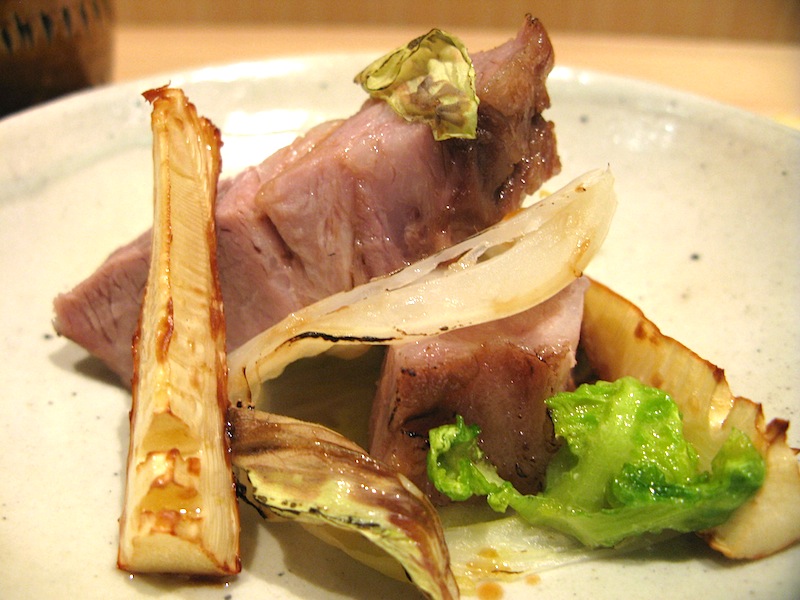 maiale con cavoli, Jimbocho Den, Chef Zaiyu Hasegawa, Chiyoda-ku, Tokyo