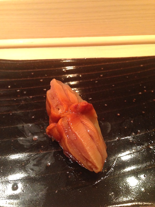 ark shell, Sushi Yoshitake, Chef Masahiro Yoshitake, Tokyo
