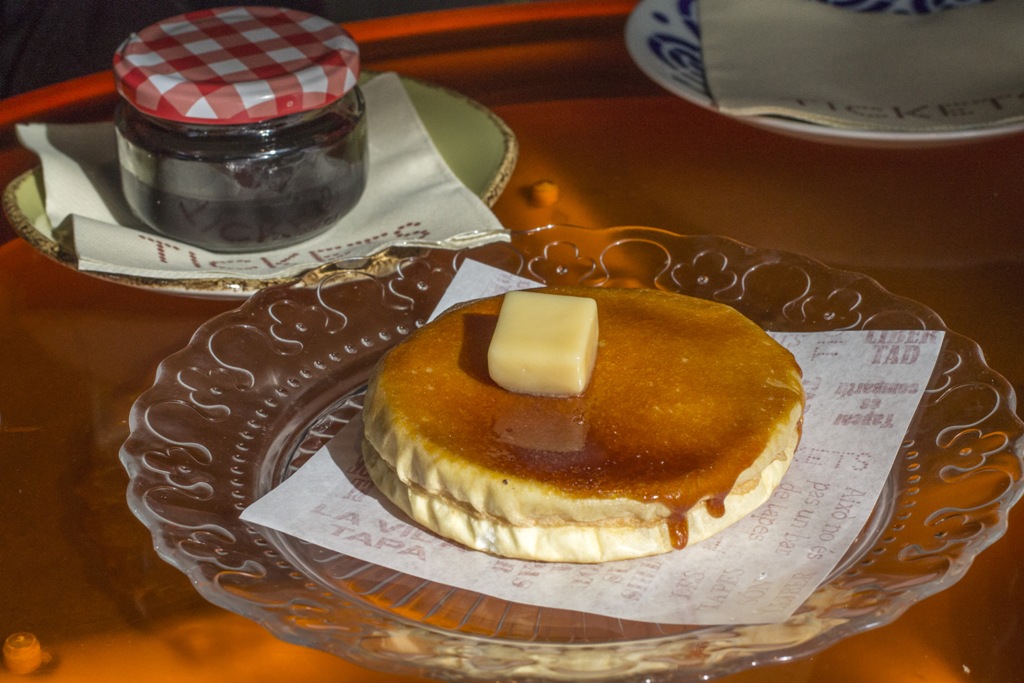 pancake con yogurt, Tickets, Chef Albert Adrià, Barcelona, Spagna
