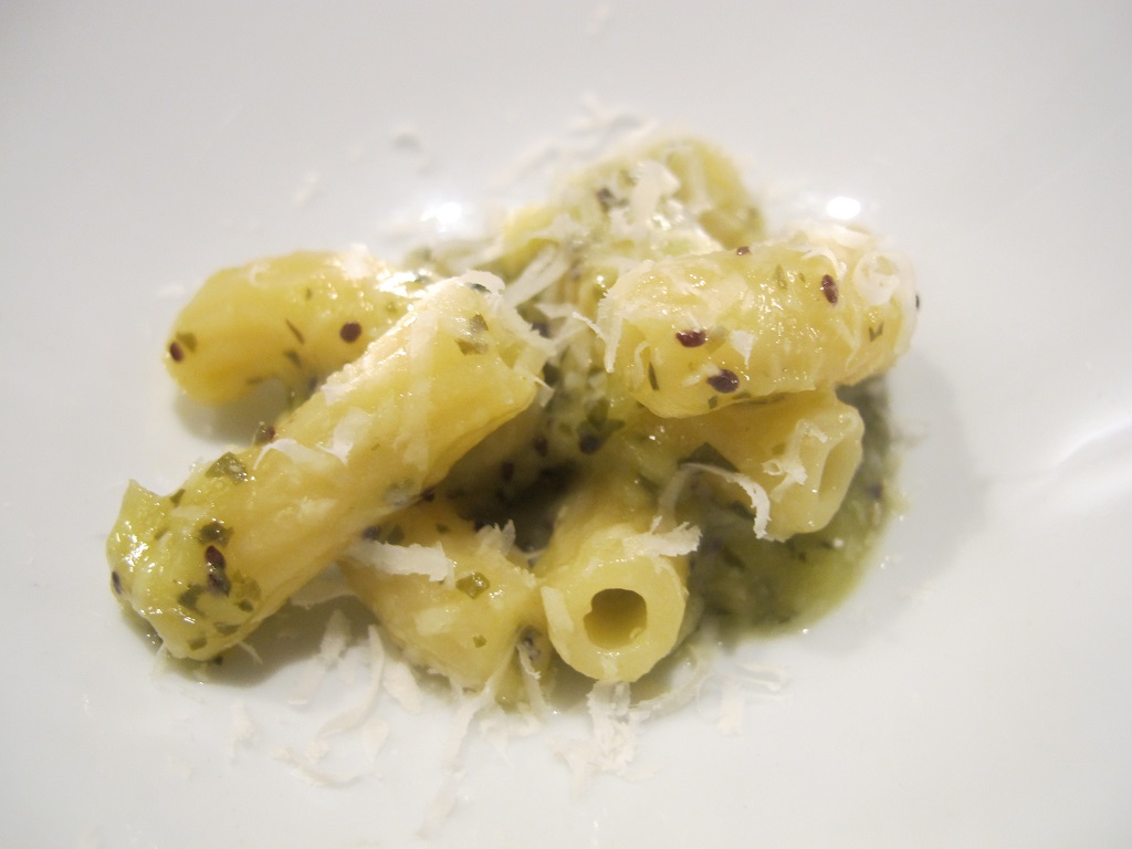 Pasta con il pesto, L'Imbuto, Chef Cristiano Tomei, Lucca