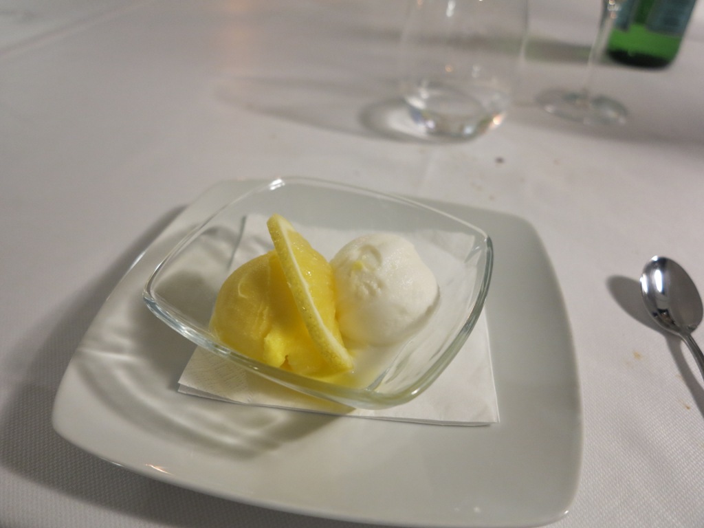 Sorbetto di limone, Da Tuccino, Chef Enzo Florio, Polignano A Mare 