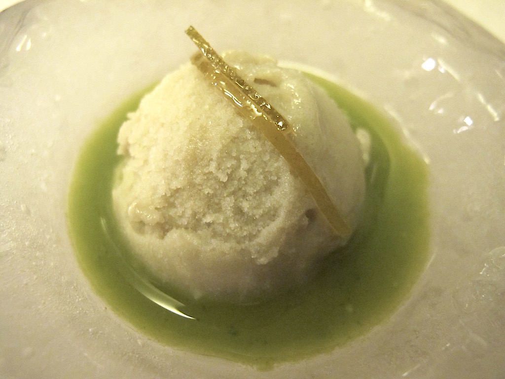 gelato di ostriche, Bistrot64, Chef Noda Kotaro, Roma