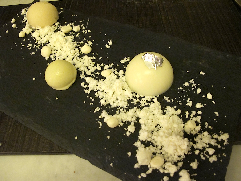 variazioni di cioccolato bianco, Bistrot64, Chef Noda Kotaro, Roma