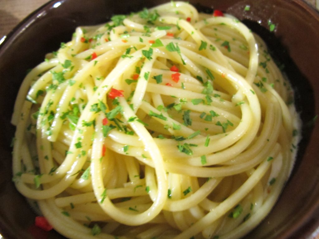 spaghetto aglio e olio, Casetta Magli, Chef Axel Casali, Pianoro, Bologna