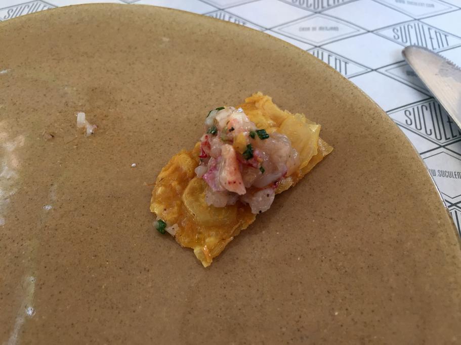 Crunch di pollo, Suculent, Chef Antonio Romero, Barcellona