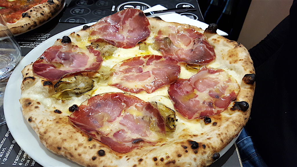 carciofi e capocollo, Pizzeria 50 Kalò, Ciro Salvo, Napoli 