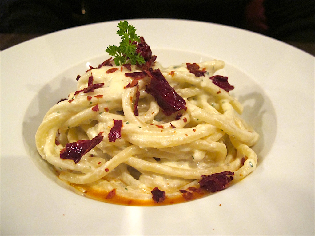 spaghettoni con baccalà, Secondo Tradizione Banco&Cucina, Roma 