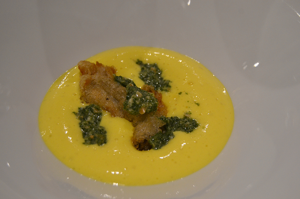 Ostrica in tempura, Casa Perbellini, Chef Giancarlo Perbellini, Verona